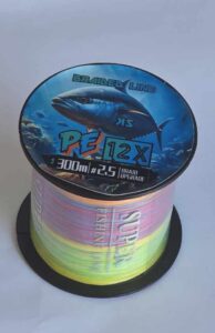 Tresse 300m X12 0.15mm 11KG Multicolore
