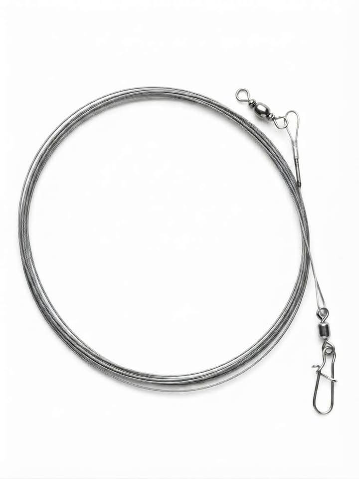 BAS DE LIGNE EN CABLE D'ACIER 1M